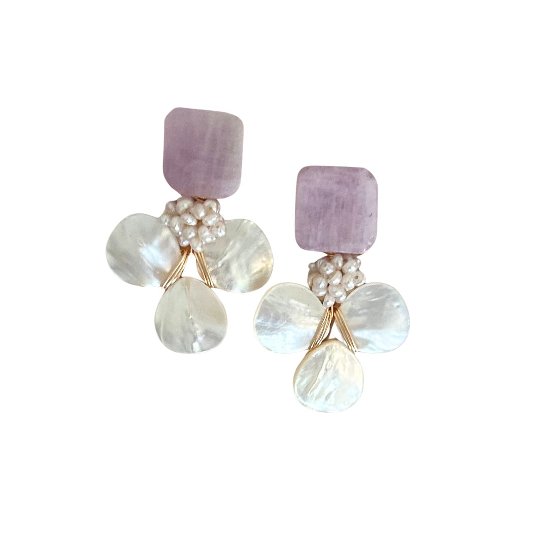 Kunzite with Pearl Burst and MoP